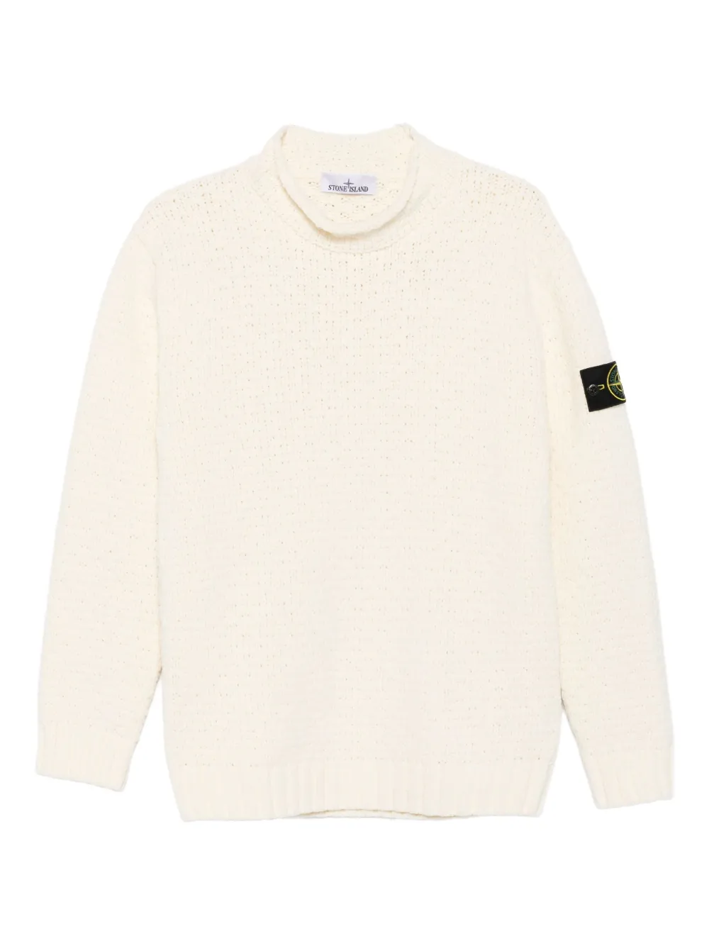

Свитер с нашивкой Compass Stone Island, белый