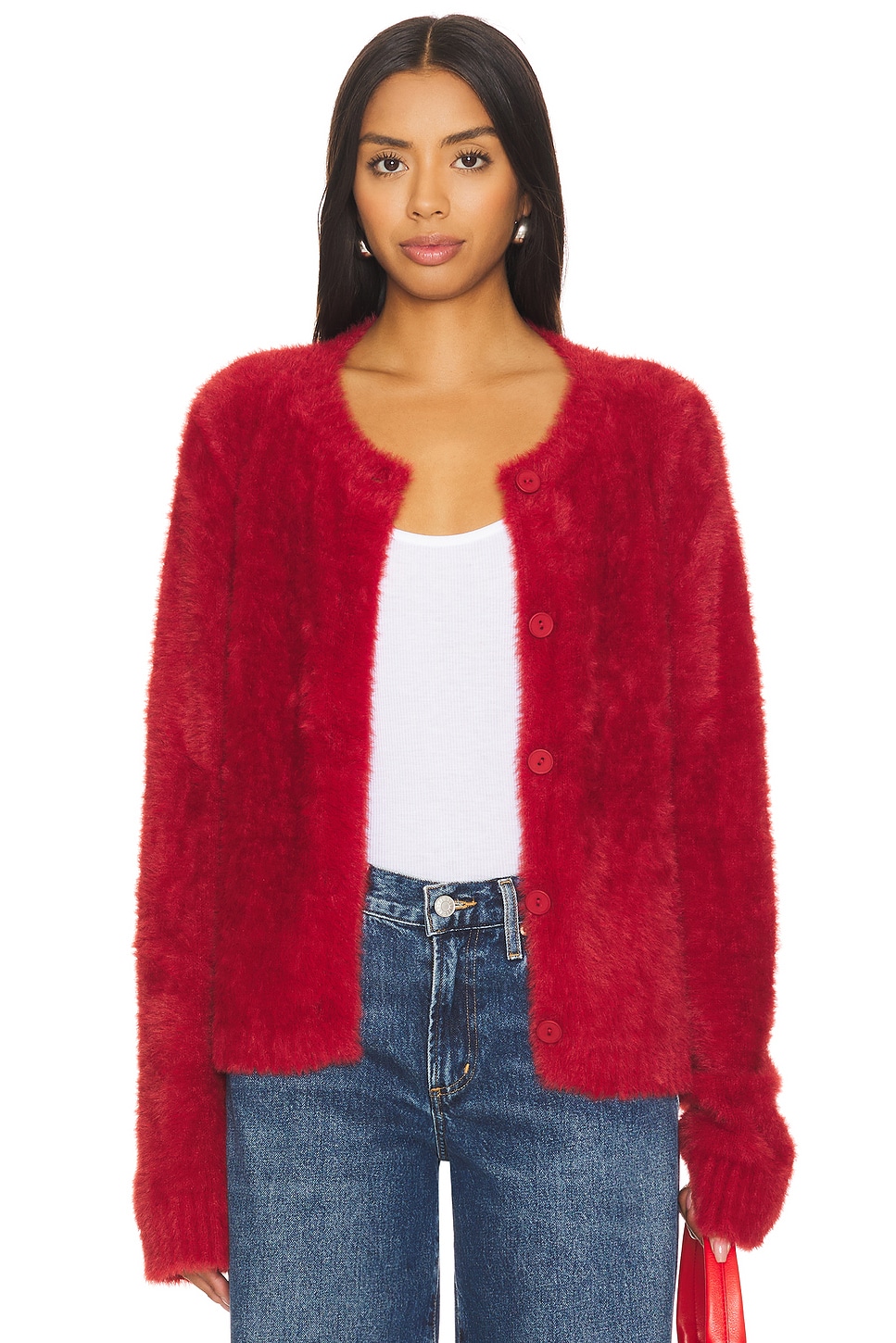 

Кардиган с круглым вырезом Bella Dahl, ruby red