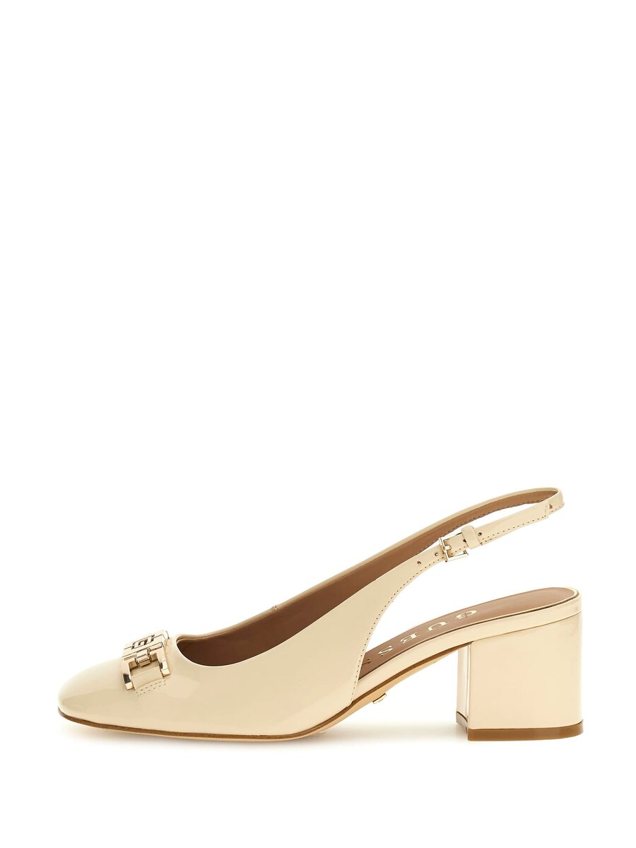 Туфли-лодочки с открытой пяткой GUESS Calide, кремовый