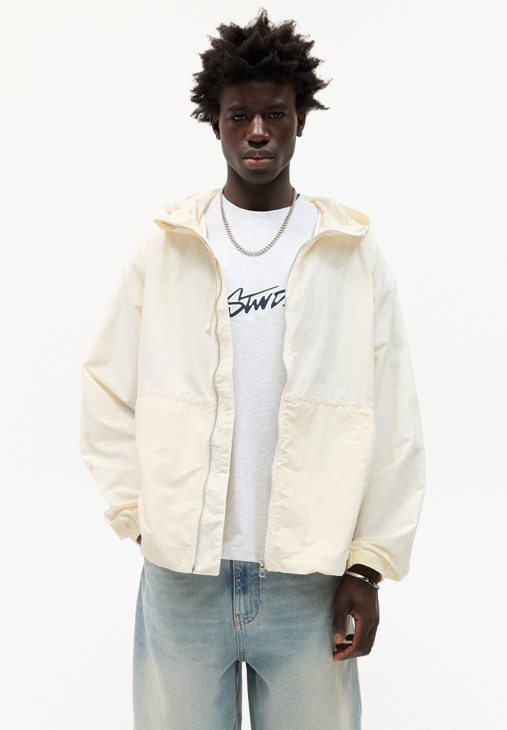 

Водонепроницаемая куртка LIGHTWEIGHT HOODED PULL&BEAR, бежевый