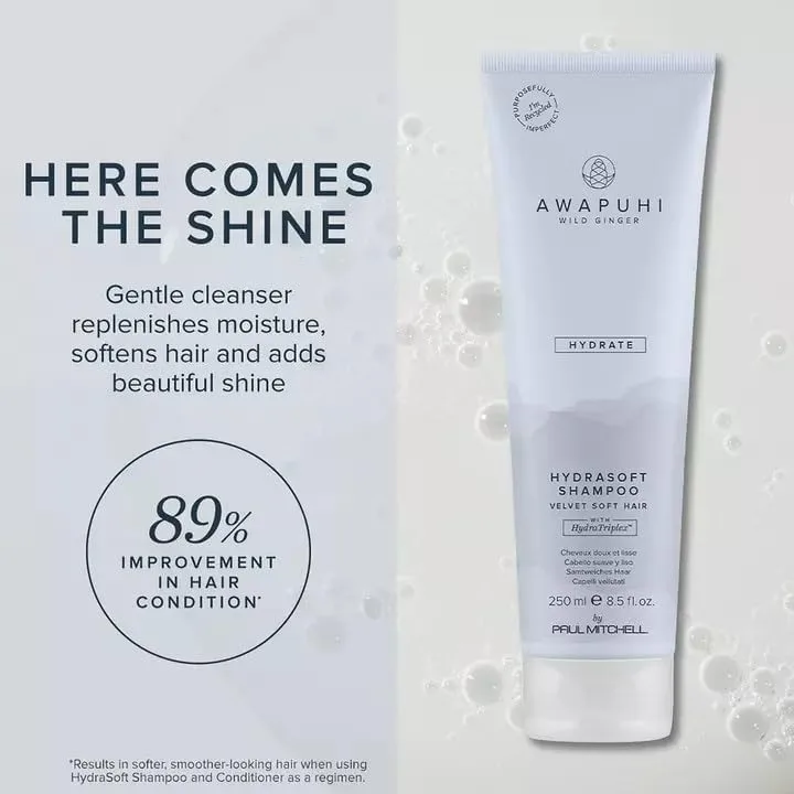 Шампунь Awapuhi Wild Ginger от Paul Mitchell HydraSoft - для бархатисто-мягких волос, идеально подходит для всех типов волос, особенно для сухих и вьющихся. 74 мл (.) — фото 3