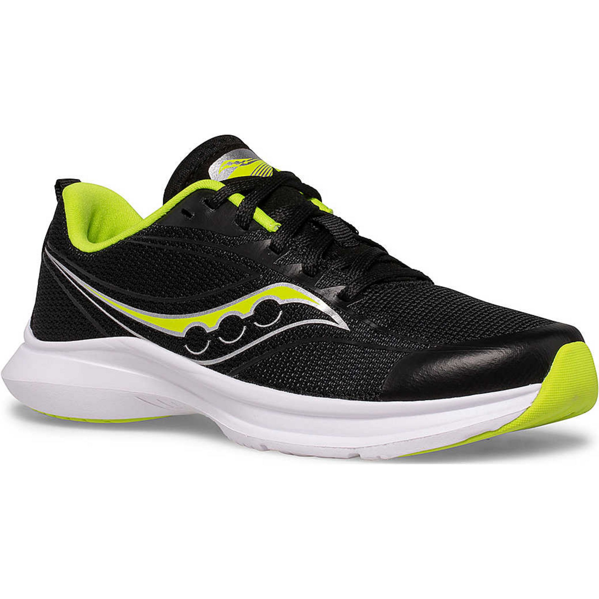 Кроссовки для бега Kinvara 13 для девочек Saucony, Black/Lime — фото 2