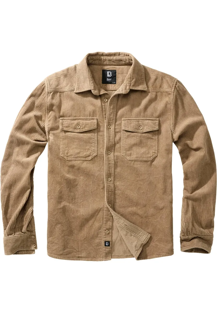 

Рубашка Brandit с длинными рукавами " Brandit Men's Corduroy Classic Shirt Long Sleeve" (1 шт.), цвет Camel