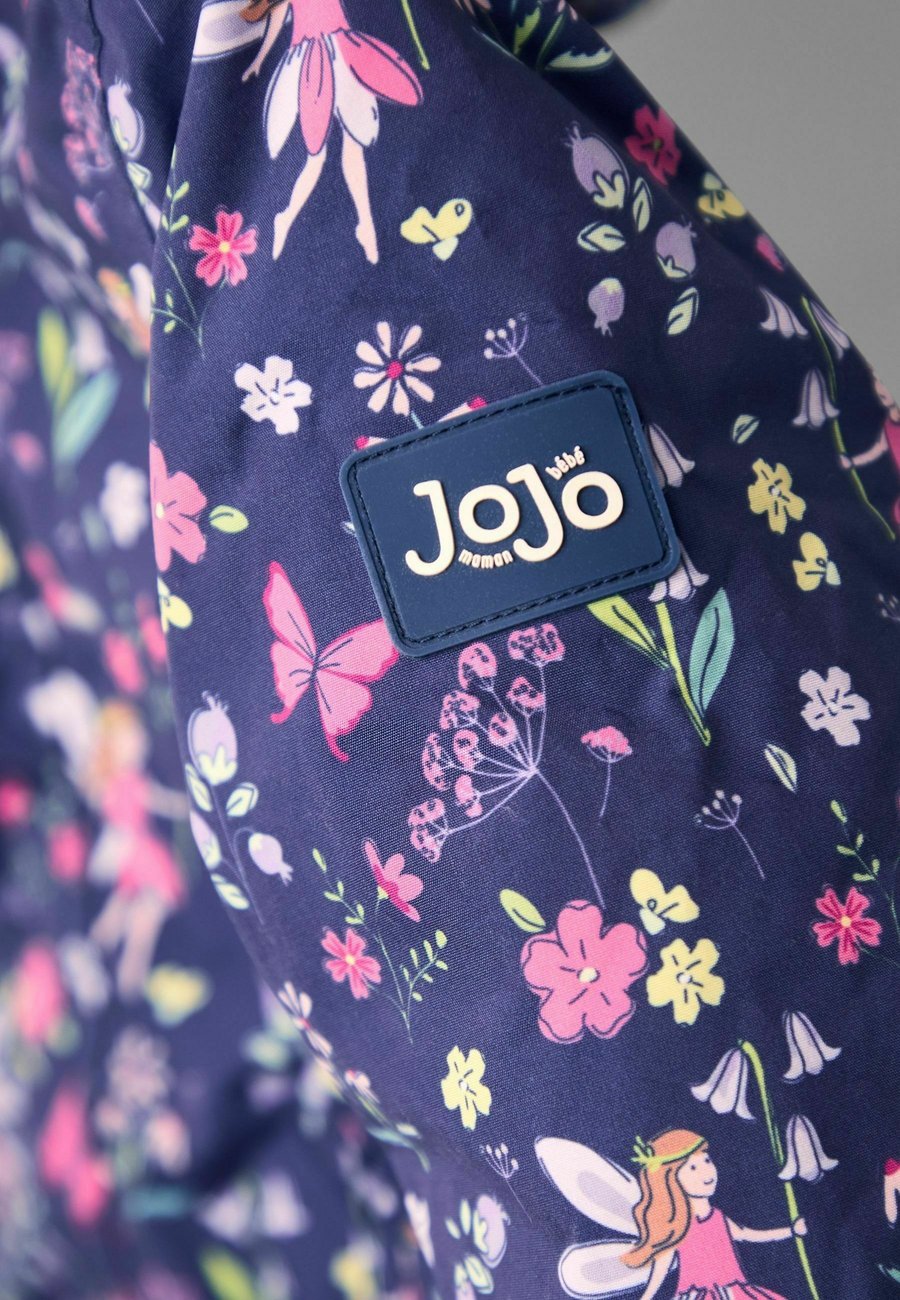 Зимнее пальто JoJo Maman Bébé REGULAR FIT FLORAL BORG LINED PUFFER , Navy Fairy/Blue — фото 2