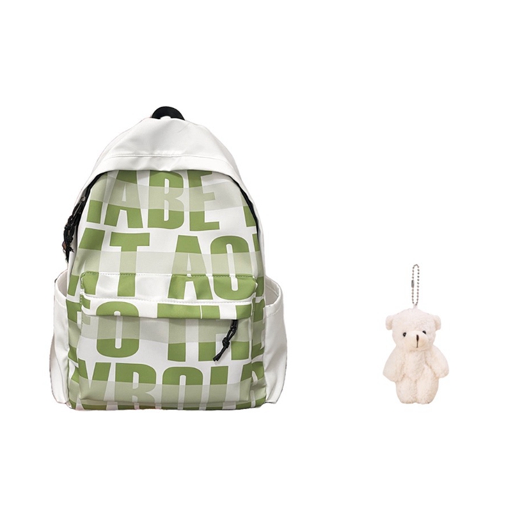 

GEERDUN Нейлоновый рюкзак унисекс черный зеленый синий розовый, Green with Charm