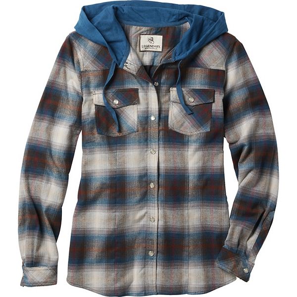 

Женская фланелевая рубашка с капюшоном lumber jane Legendary Whitetails, Winter Lights Plaid