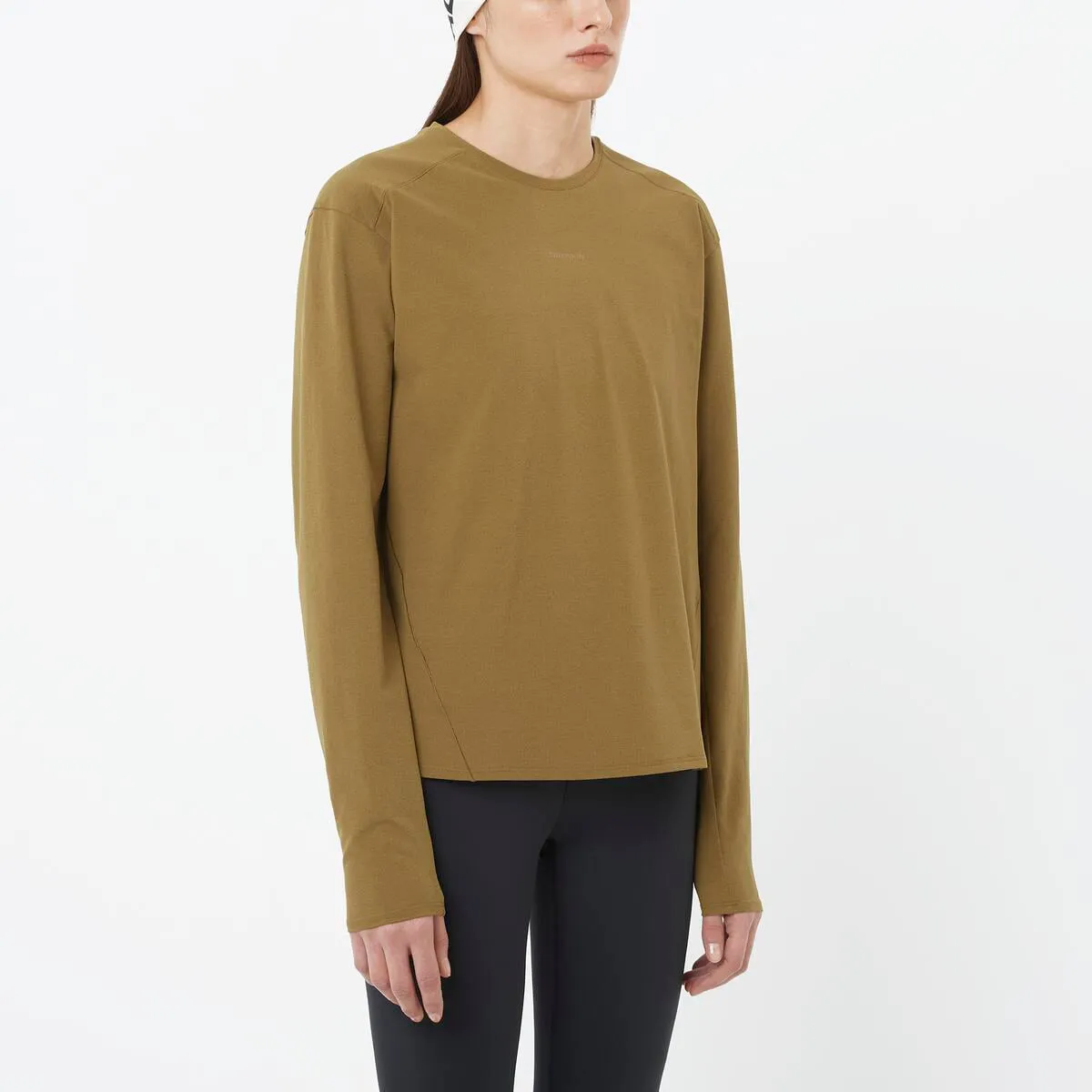 

Женская футболка TRACKLINE LS для SALOMON Футболка с длинным рукавом Salomon, желтый/зеленый