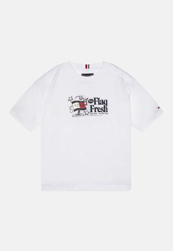 Футболка унисекс с принтом «флаг» Tommy Hilfiger, White — фото 3