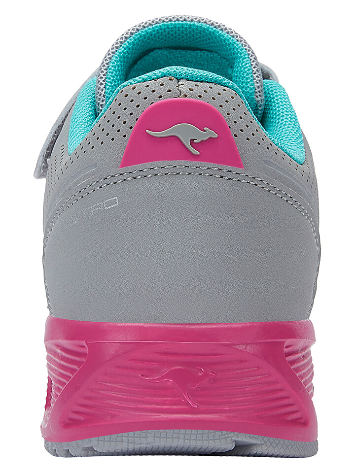 Низкие кроссовки Kangaroos Giga EV, цвет Grau/Pink — фото 4
