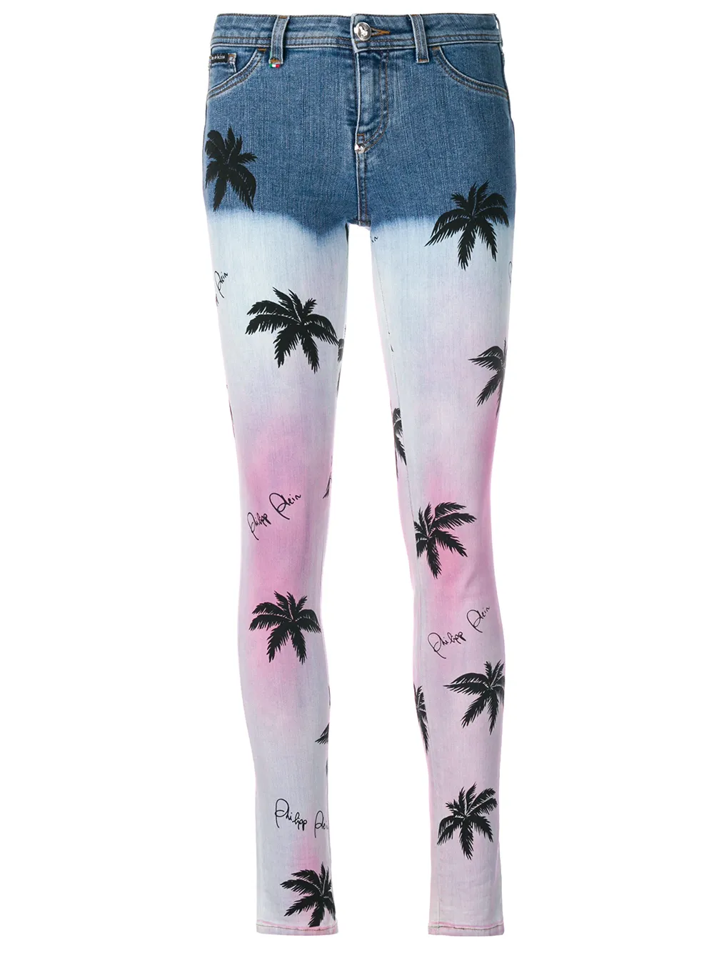 

Джинсы скинни 'Aloha Plein' Philipp Plein, синий