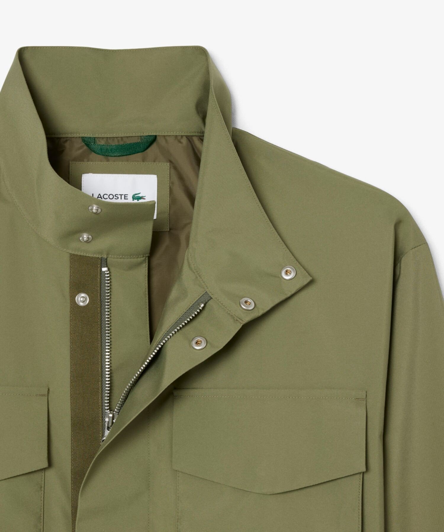 Ветрозащитная и водоотталкивающая военная куртка / М-65 LACOSTE, Moss green — фото 3