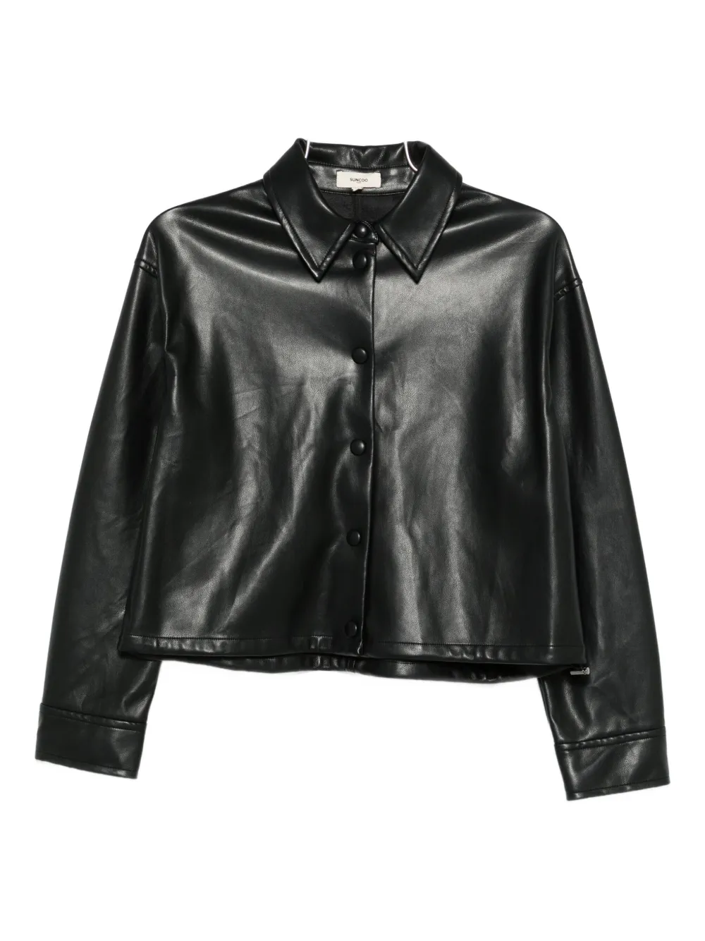 

Бомбер на пуговицах Suncoo, черный