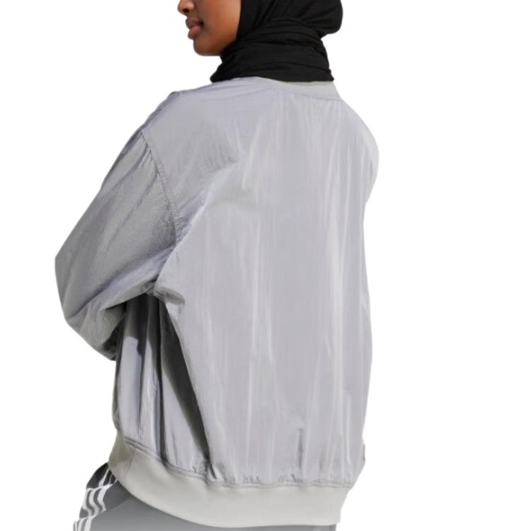 Толстовка SS25 женская Pure Ice Gray Adidas Originals, серый — фото 3