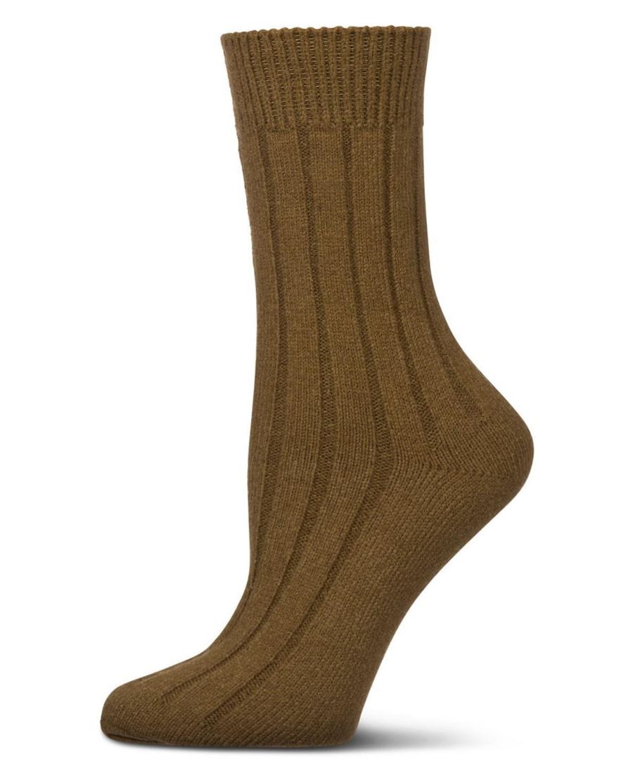 

Женские нейтральные ребристые вязаные носки для сапог MeMoi, Military olive