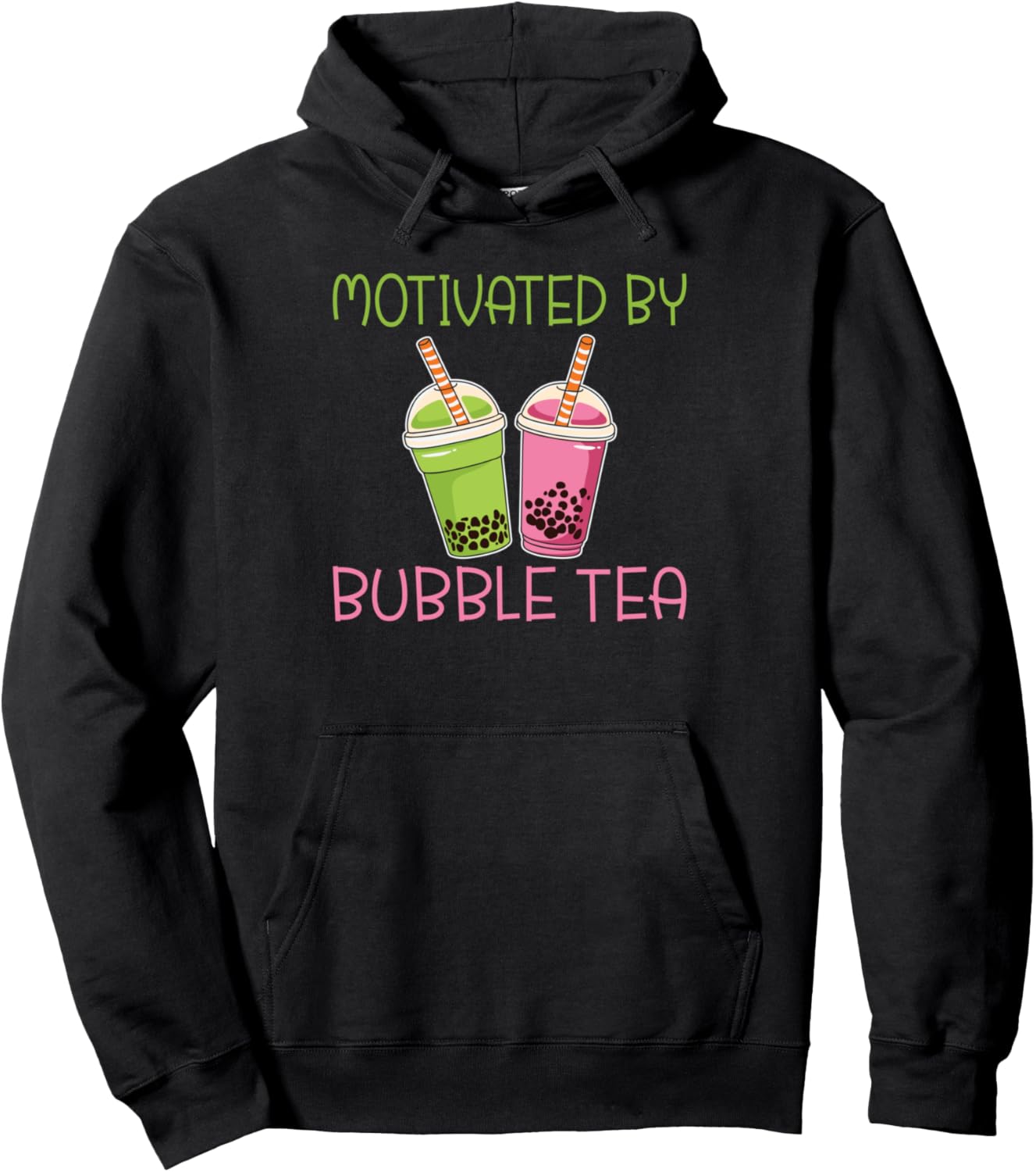 

Мотивация в стиле бабл-ти. Толстовка Bubble Tea Lover Gift, черный