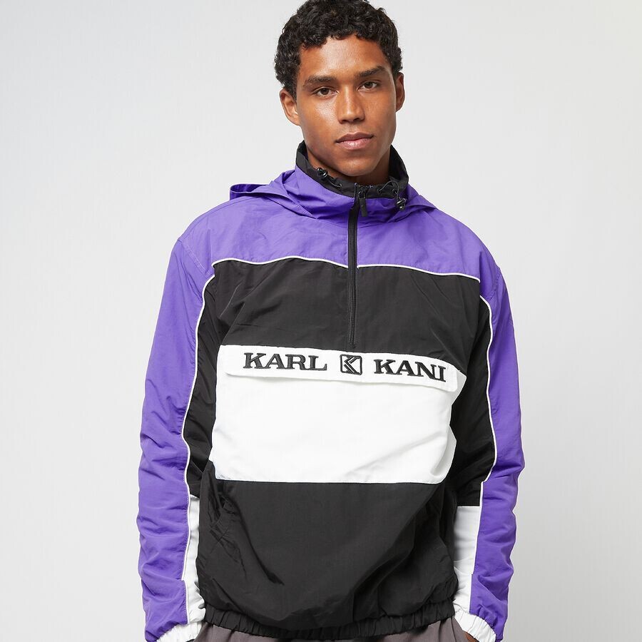 

Куртка Retro Block Windbreaker Karl Kani, цвет purple/black/white