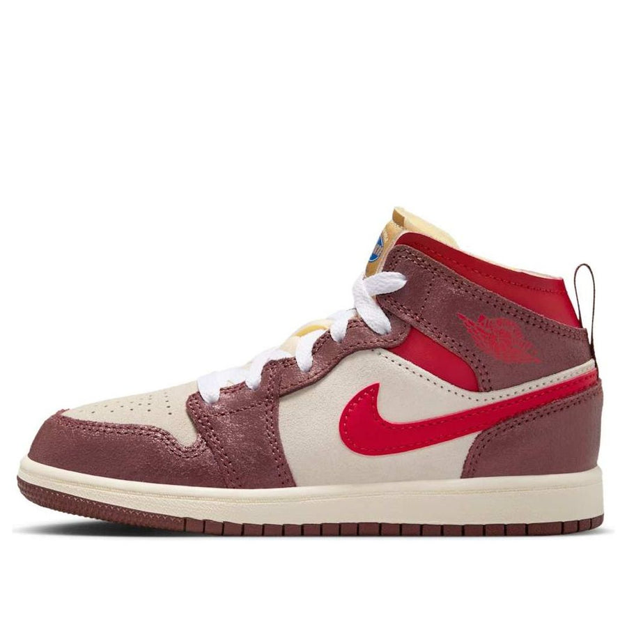 

Кроссовки (PS) Air Jordan 1 Mid 'Bread Butter & Sole', бежевый