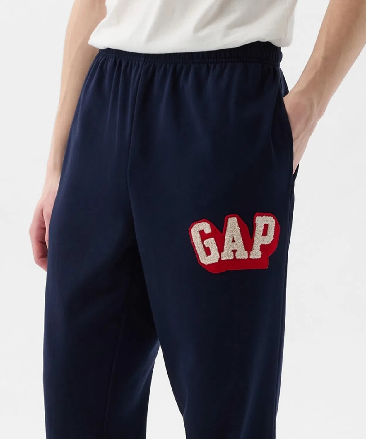 Джоггеры с логотипом GAP1969, хлопок, тёмно-синий