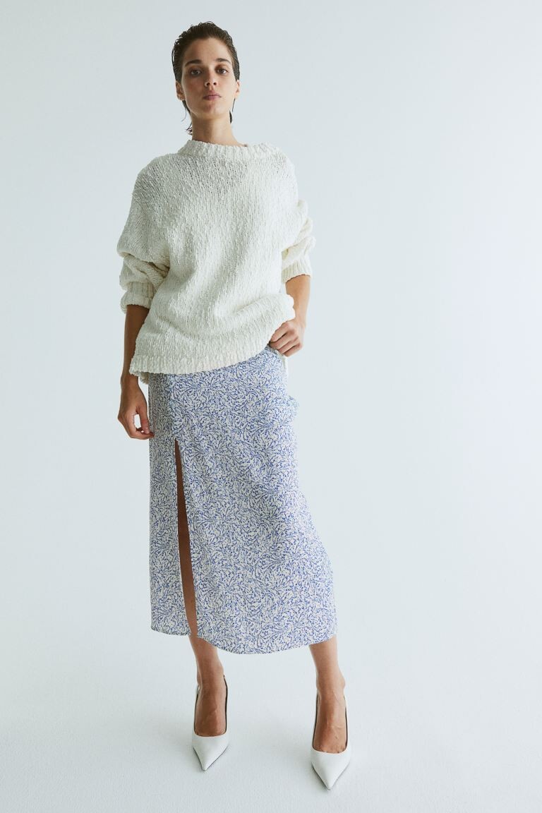 

Юбка из крепа H&M, белый