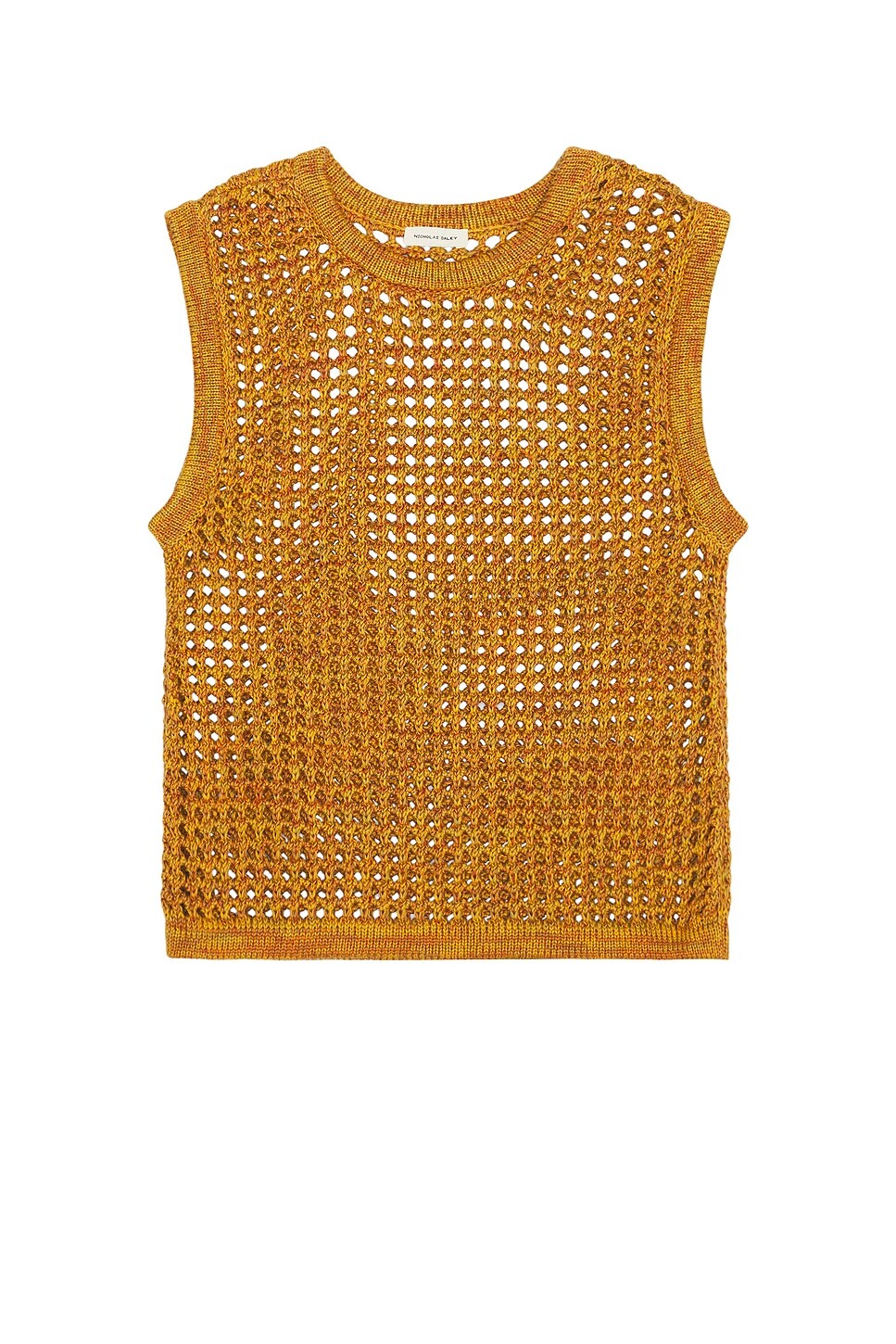 

Вязаный крючком жилет Nicholas Daley, цвет Orange Mustard