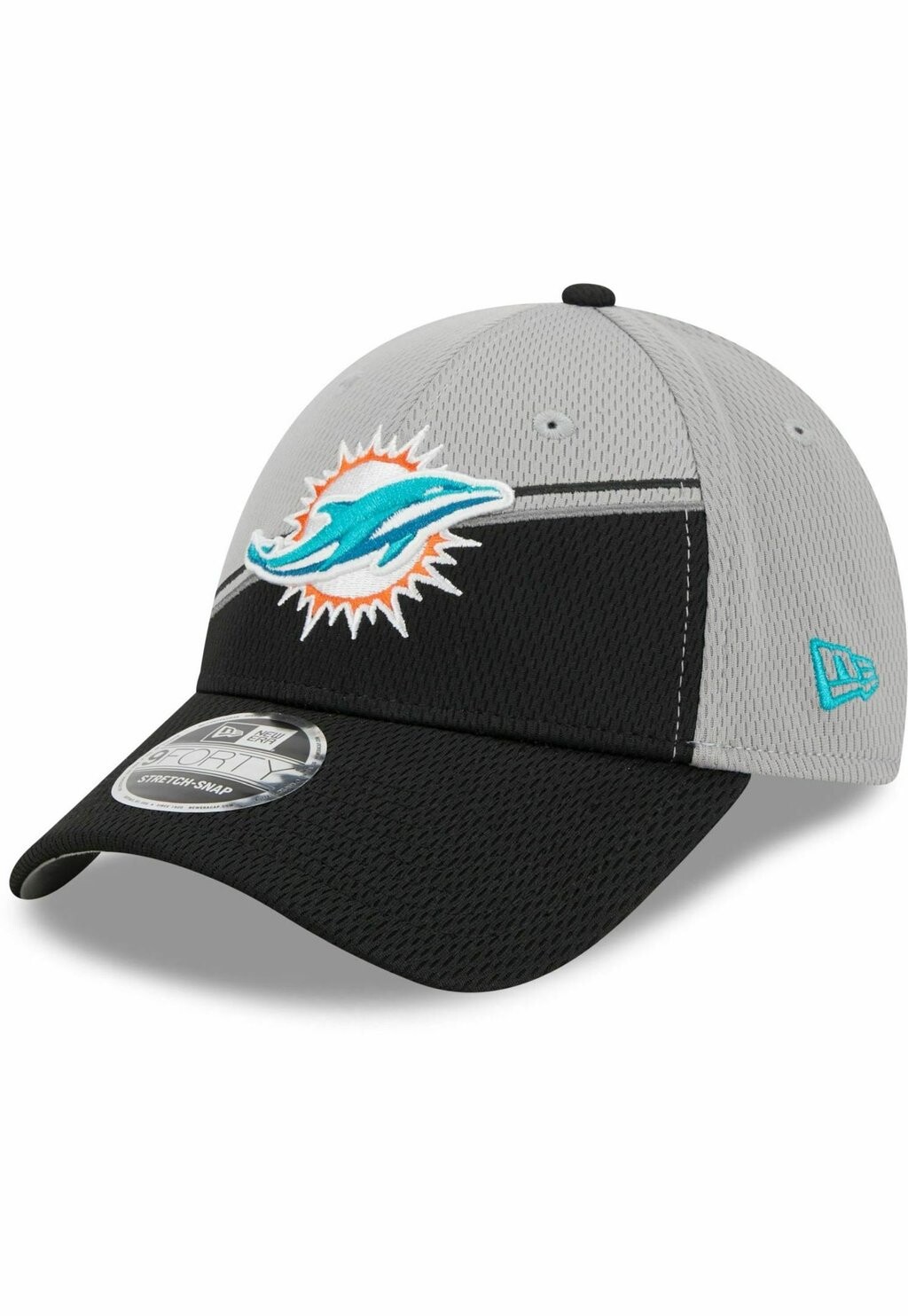 

Бейсболка 9FORTY STRETCH SIDELINE 2023 MIAMI DOLPHINS New Era, цвет grey