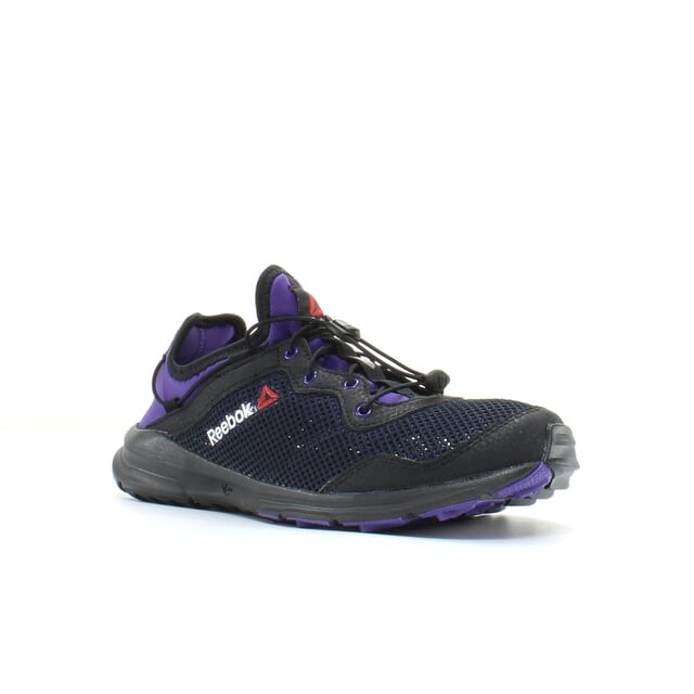 Черные и фиолетовые синтетические женские кроссовки Trail One Rush Toggle m44998 Reebok, мультиколор — фото 2