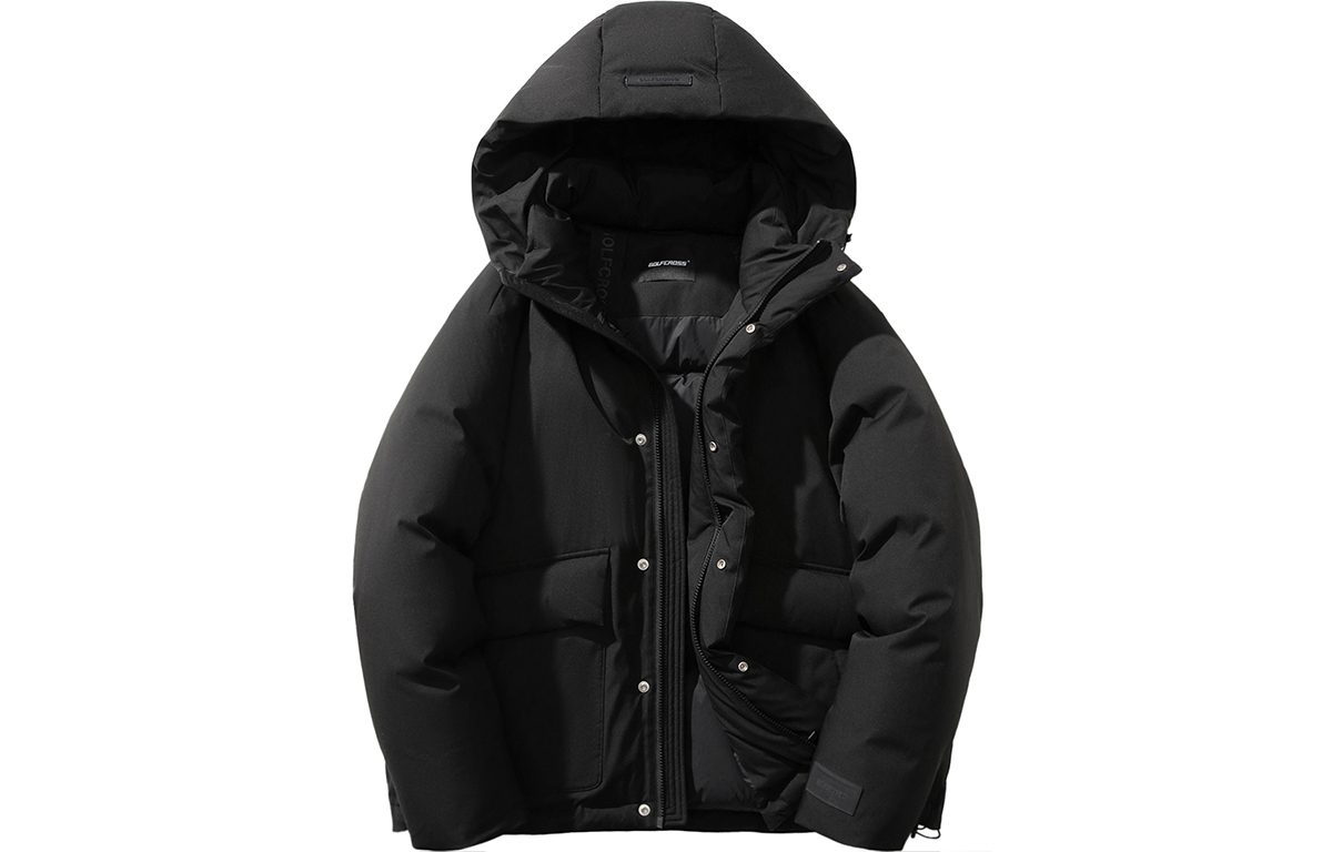 

GOLFCROSS Пуховик унисекс черный, Black