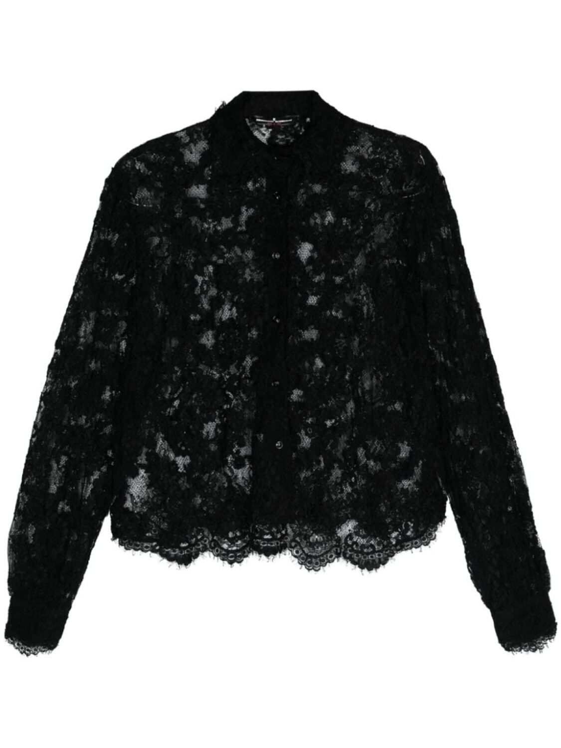 

Ermanno Scervino кружевная рубашка, черный