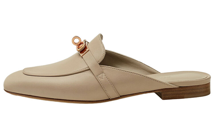 Женские тапочки Hermes Oz, бежевый