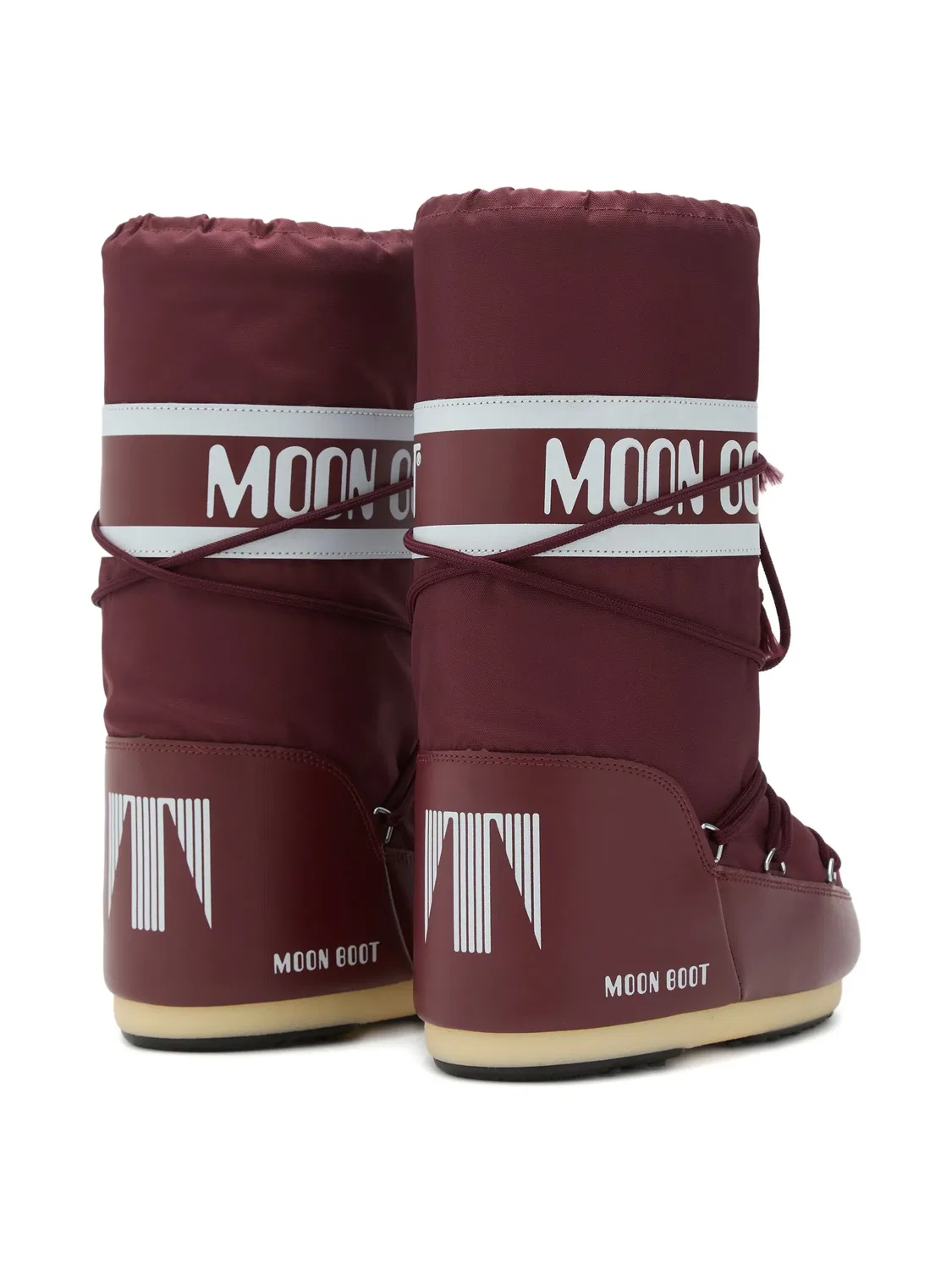 Ботинки с логотипом из нейлона Moon Boot, бордовый — фото 2