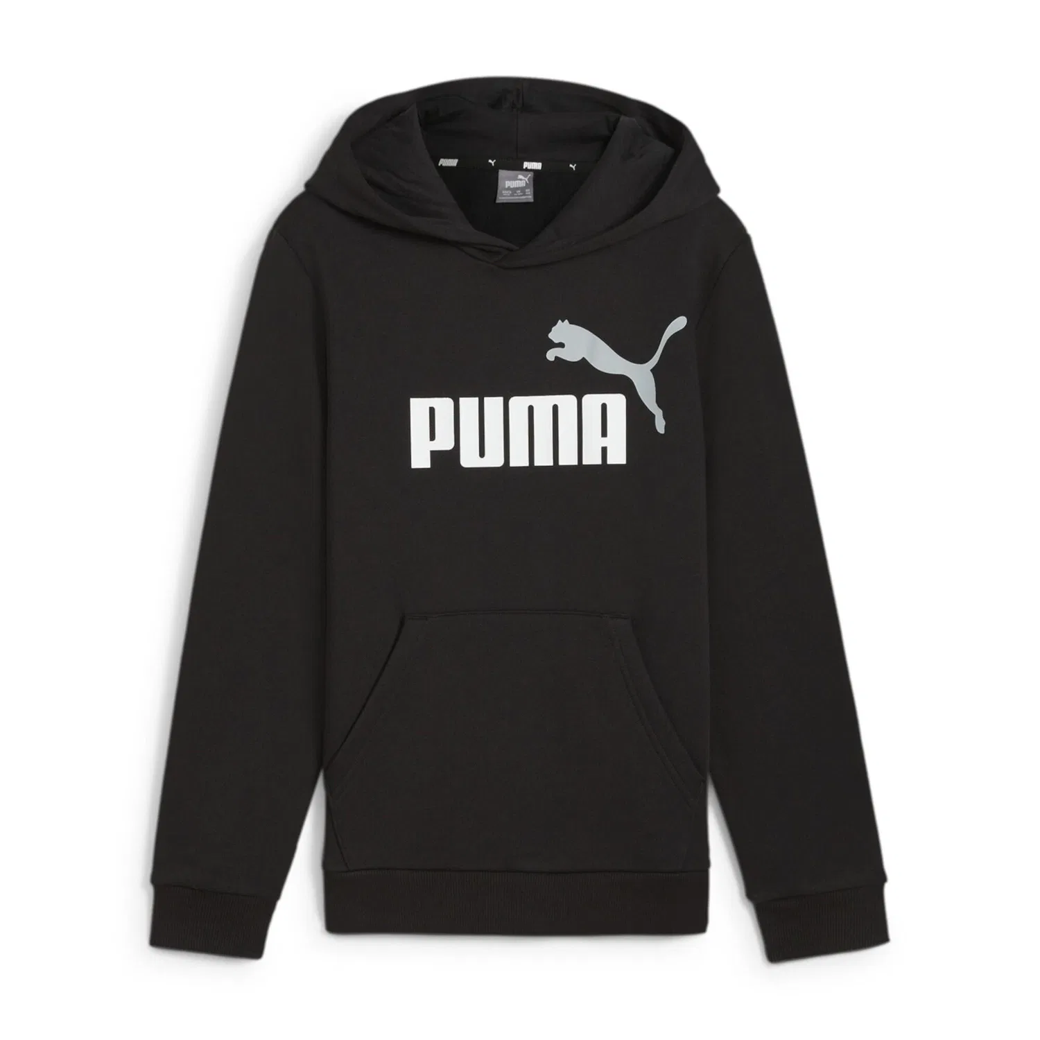 Детское худи с принтом Puma ESS+ 2 Col Big Logo Hoodie FL B, Schwarz Grun
