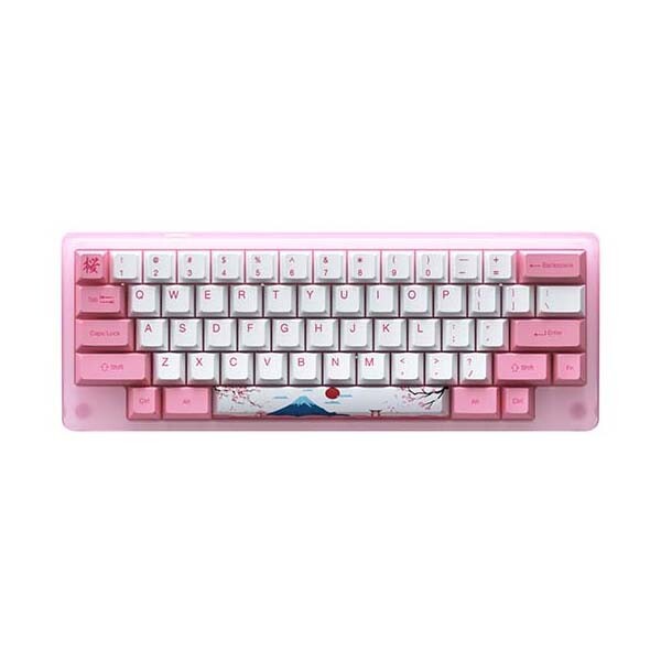 

Клавиатура игровая механическая Akko ACR59 World Tour Tokyo CS Jelly Pink Switch, розовый/белый