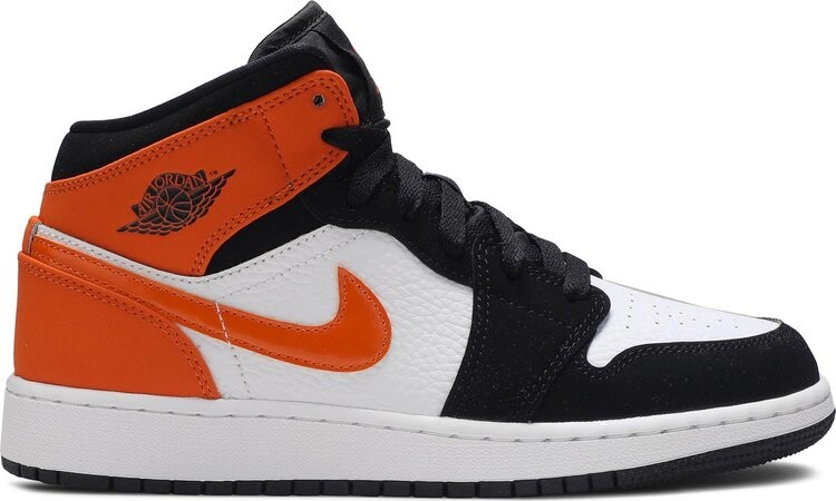 

Кроссовки Air Jordan 1 Mid GS Shattered Backboard, черный