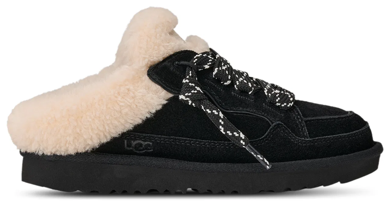 Детские мюли для девочек UGG Lowmel Mule, Black/White