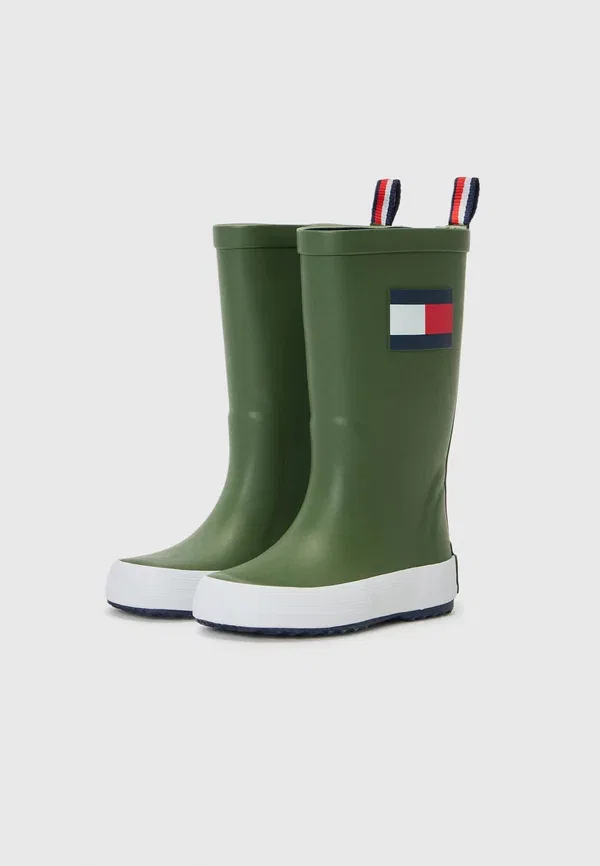 Сапоги водонепроницаемые Rudy Tommy Hilfiger, military green, зеленый — фото 2