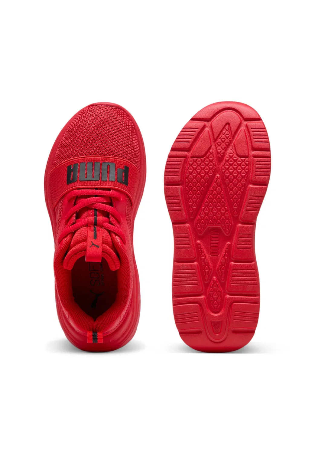 Детские кроссовки с сетчатым верхом Soft Wired 2 PS Puma, Rot — фото 3
