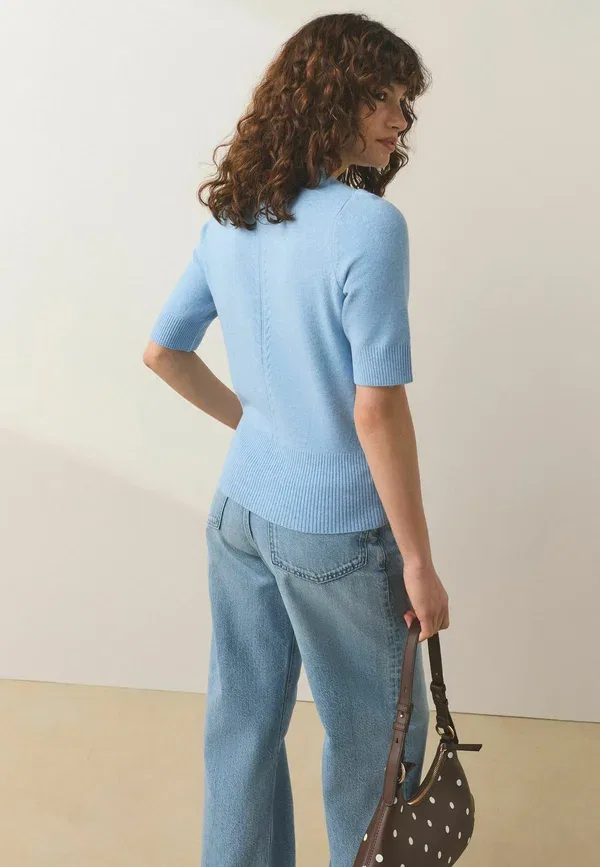 Футболка Regular fit Basic t-shirt Next, синий — фото 2