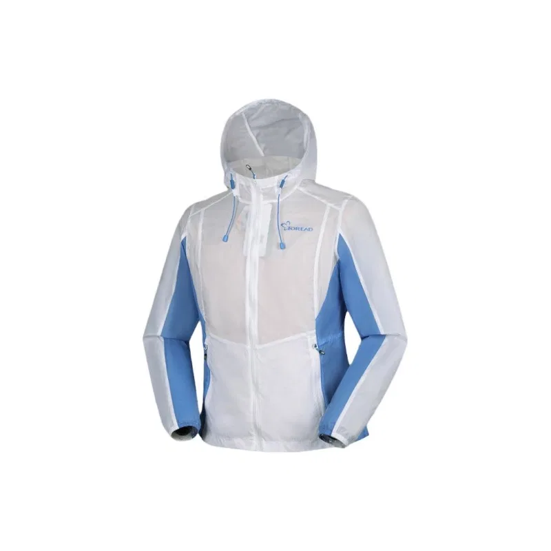 Детская одежда для защиты от солнца с длинным рукавом TOREAD, White/Sky Blue