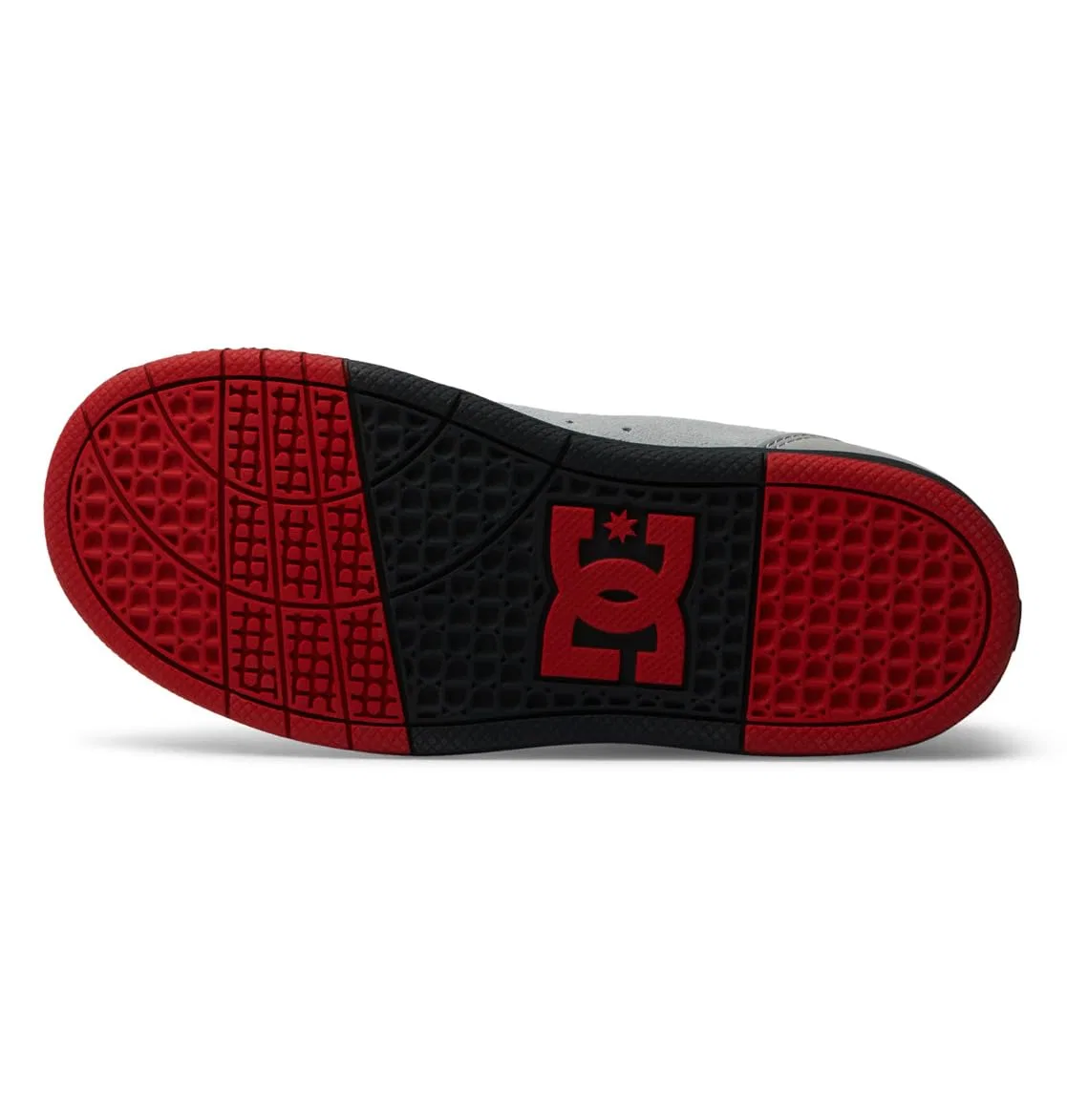 Детские кроссовки для мальчиков кожаные Crisis 2 DC Shoes, Grey Red — фото 3