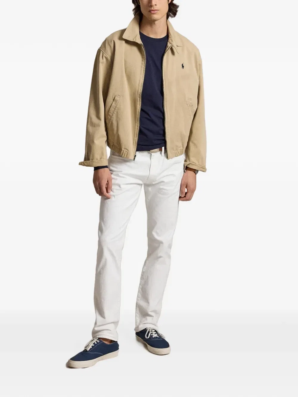 Футболка из джерси Custom Slim Fit Polo Ralph Lauren, синий — фото 2