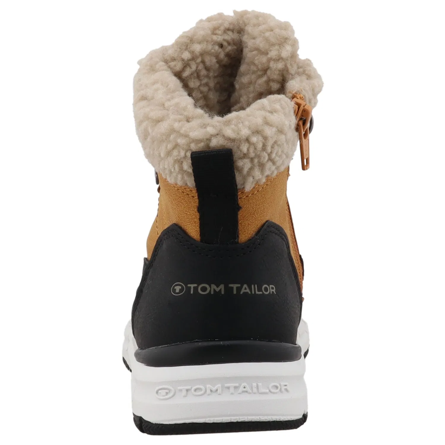 Детские зимние ботинки с TEX-мембраной TOM TAILOR, Black/Camel — фото 2