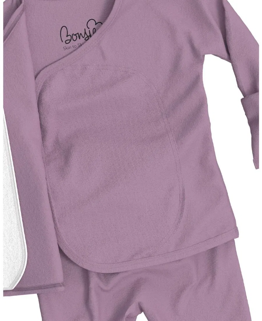 Боди-комбинезон без застежек с запахом, модель Skin to Skin Girl or Boy Bonsie Baby, Fig — фото 4