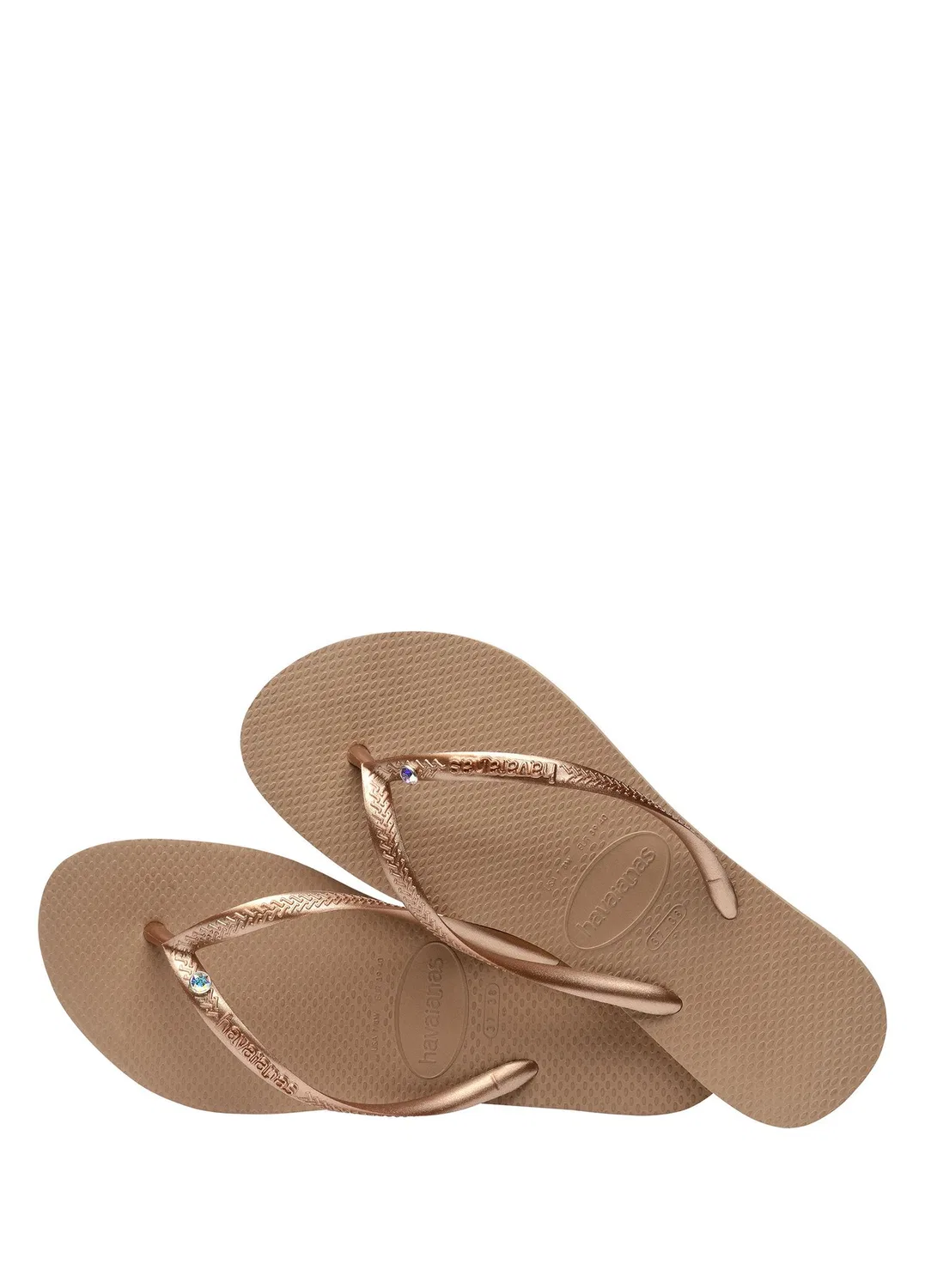 Шлепанцы Havaianas Slim Crystal, розовый — фото 4