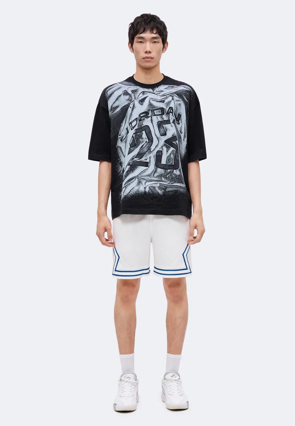 Спортивные шорты Diamond short Jordan, White/True Blue — фото 2