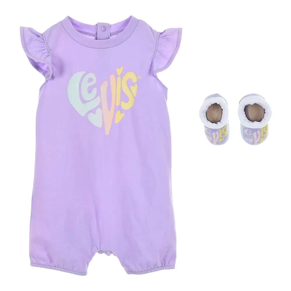 Детский комплект для девочек с логотипом 1EH108 Levi's, Purple