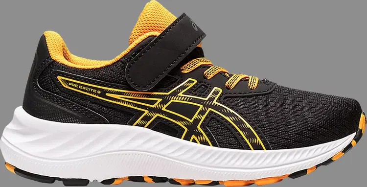

Кроссовки pre excite 9 ps 'black amber' Asics, черный