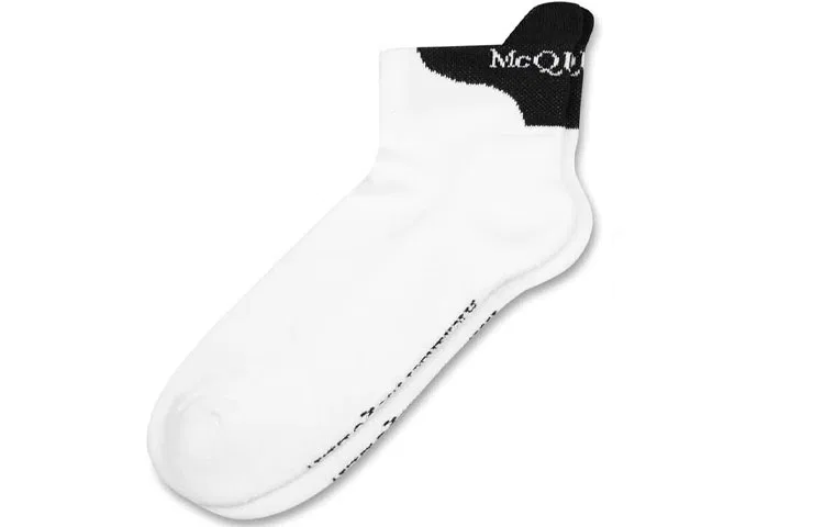 Мужские носки с логотипом Alexander McQueen, White