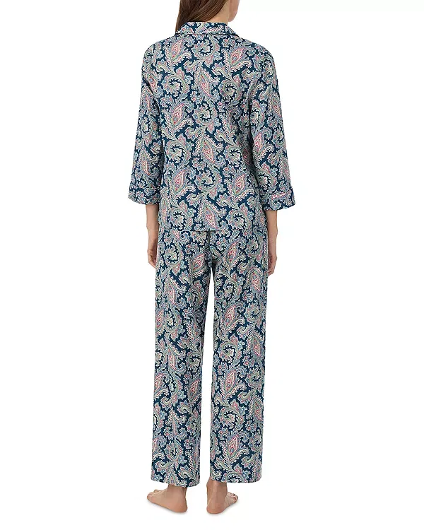 Женский комплект пижамы с принтом Pajama Set Ralph Lauren, Multi Paisely — фото 2