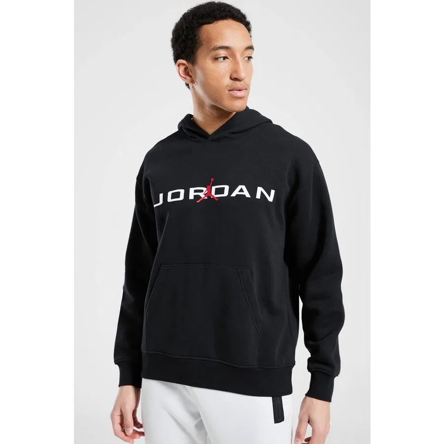 Мужской худи Nike Jordan Essentials Air Stretch Fleece Hoodie, Черный