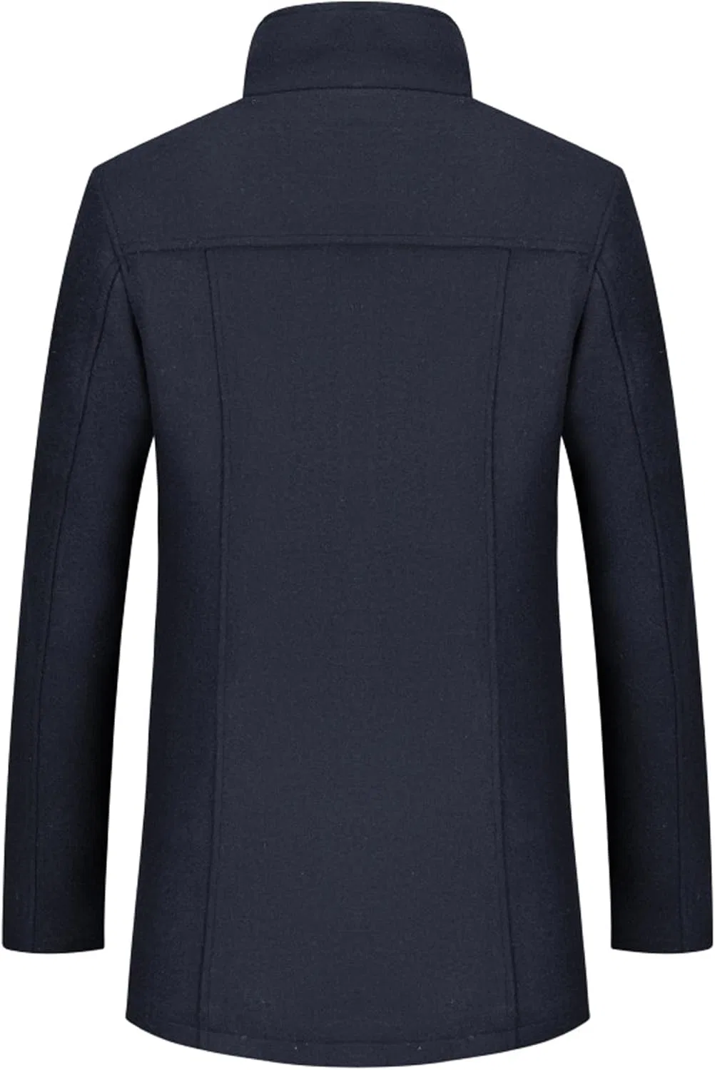 Мужское пальто-тренч с лацканами, slim fit, Peacoat, тёмно-синий — фото 3